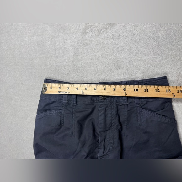 By Anthropologie Fatima Dip Dyed Wide Leg Cropped Grey White Boho Pants Size 27 - Picture 6 of 16